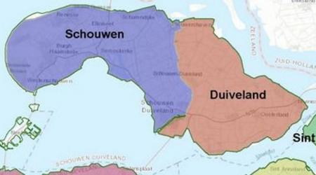 Kaartje van Schouwen en Duiveland